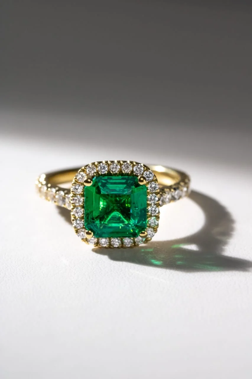 Green Diamond Rings