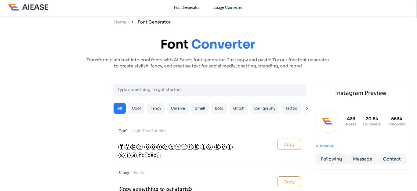 Unique Fonts