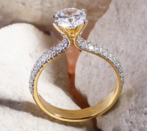 Cathedral Solitaire Ring