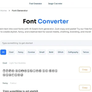How to Create Unique Fonts with AI Ease Font Generator